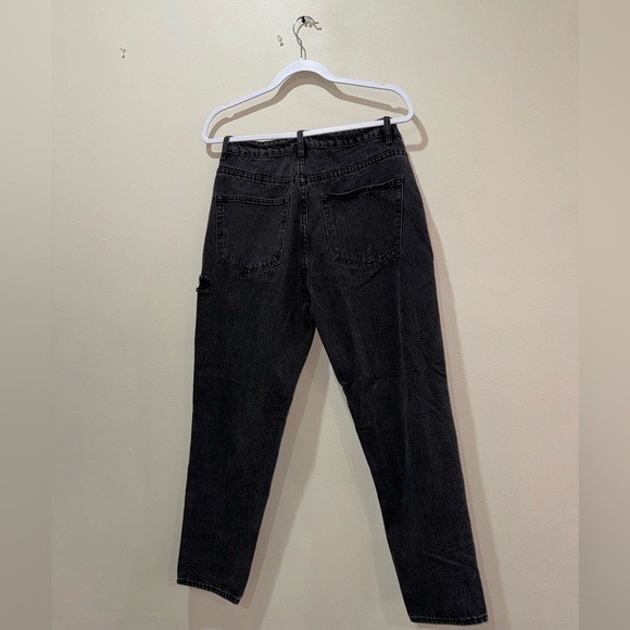 Refuge - Dark Grey Distressed Mom Jeans - Size 7 - Picture 9 of 9